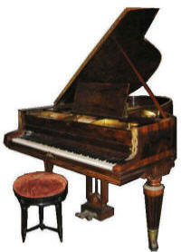 piano en bois de rose et palissandre de GABRIEL GAVEAU   H100 L145 L183. Il est  vendre  Portugal : prix 12000 euros