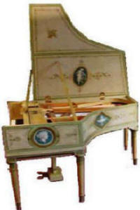 Piano quart queue Gabriel Gaveau modele directoire 1920